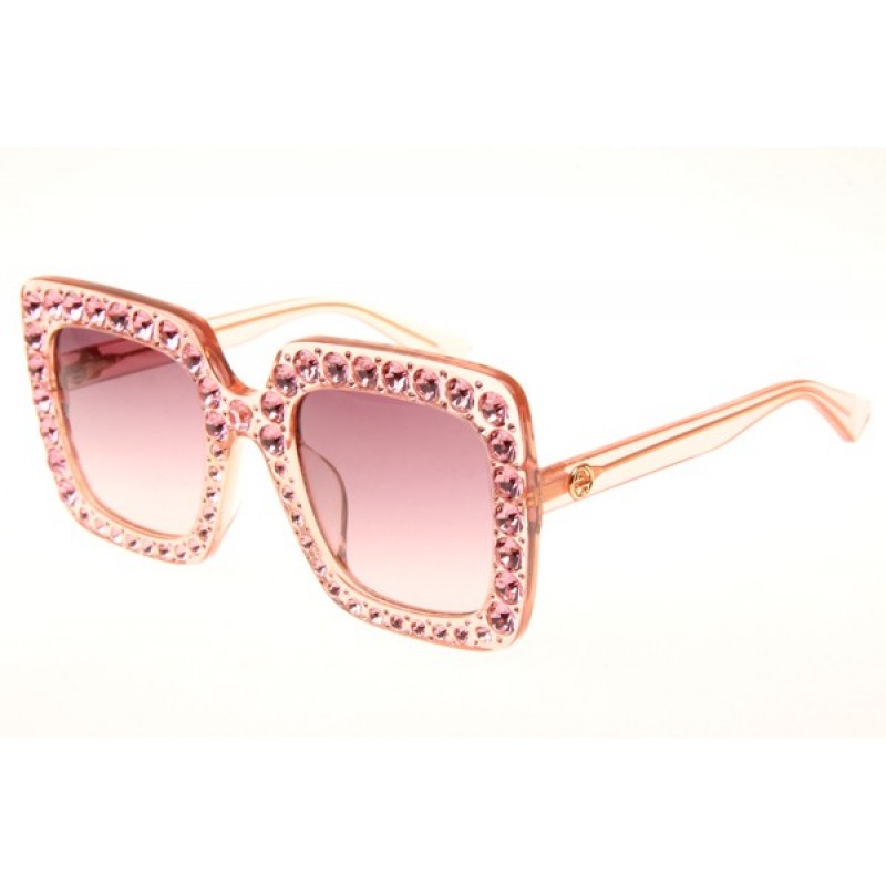 Gucci GG0148S Sunglasses In Pink