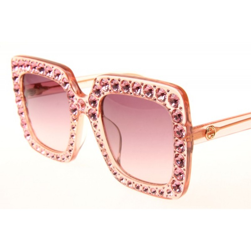 Gucci GG0148S Sunglasses In Pink