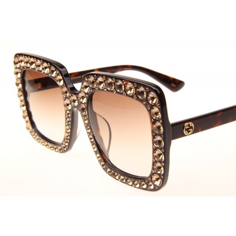 Gucci GG0148S Sunglasses In Tortoise