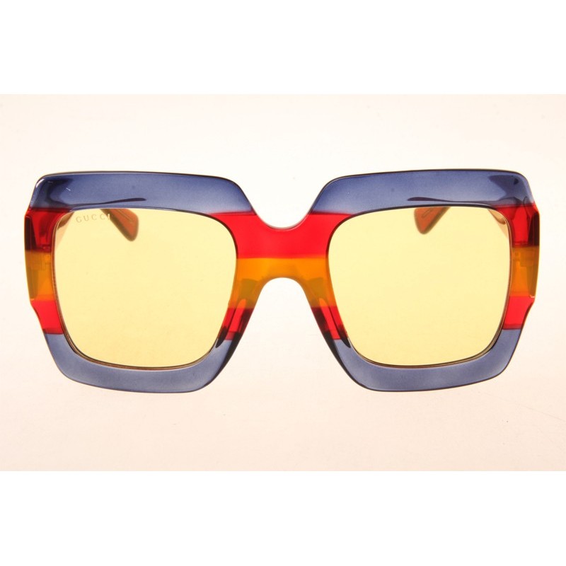 Gucci GG0178S Sunglasses In Blue Red