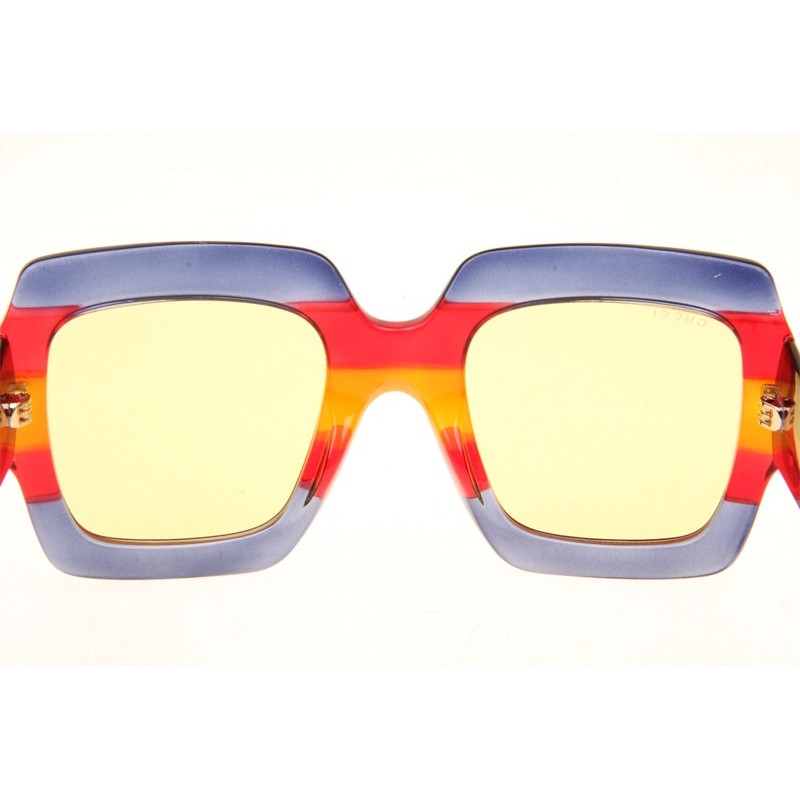 Gucci GG0178S Sunglasses In Blue Red