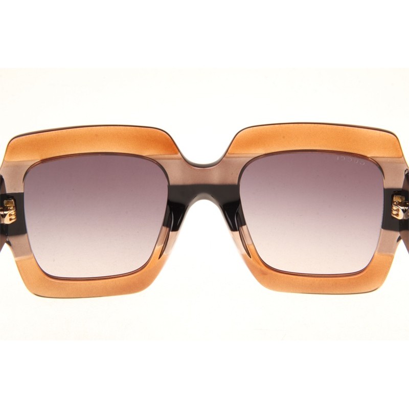 Gucci GG0178S Sunglasses In Brown Black