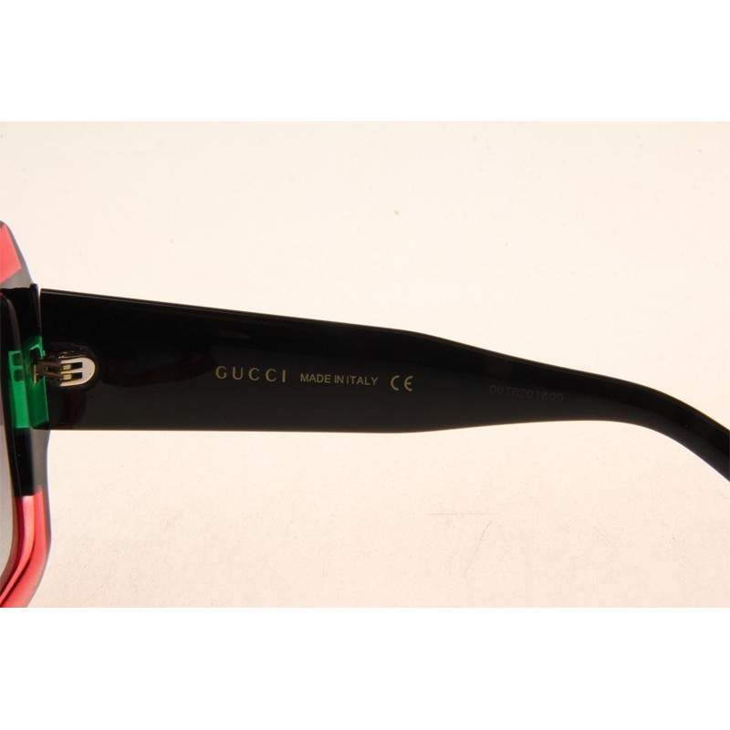 Gucci GG0178S Sunglasses In Red Green Black