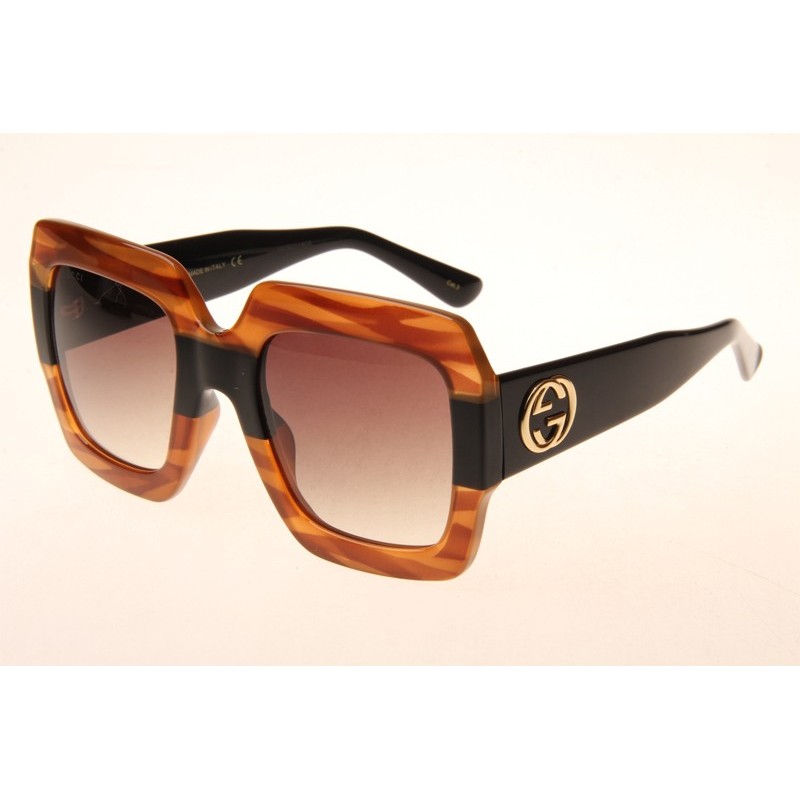 Gucci GG0178S Sunglasses In Tortoise Black