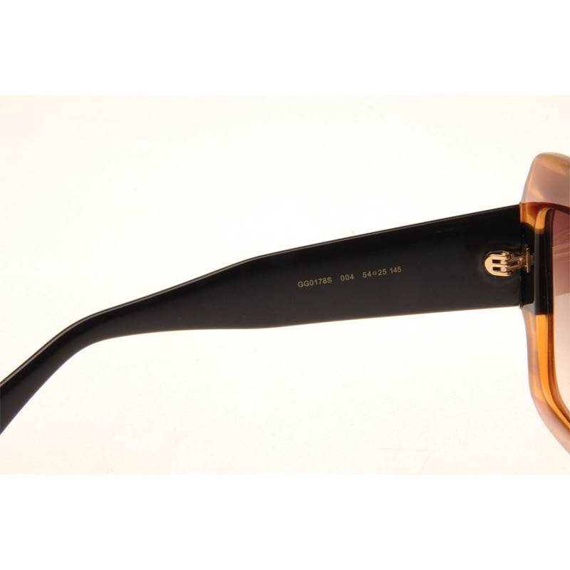 Gucci GG0178S Sunglasses In Tortoise Black