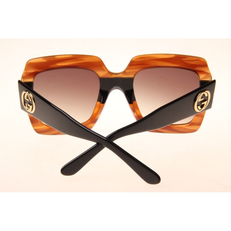 Gucci GG0178S Sunglasses In Tortoise Black
