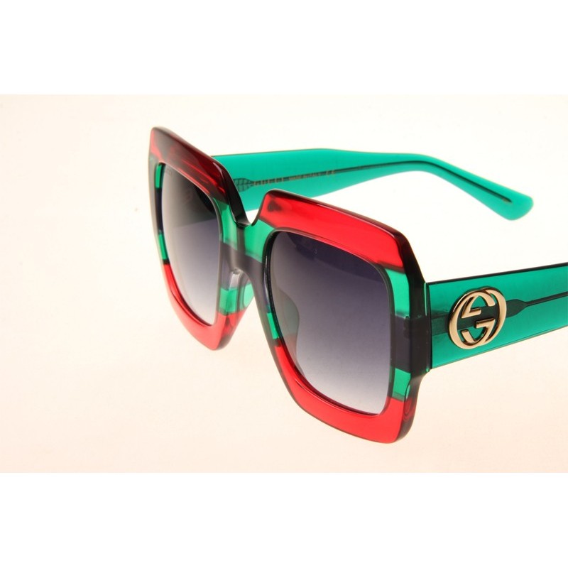 Gucci GG0178S Sunglasses In Red Green