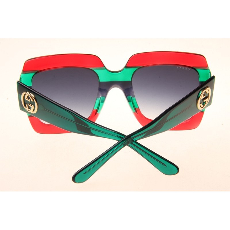 Gucci GG0178S Sunglasses In Red Green