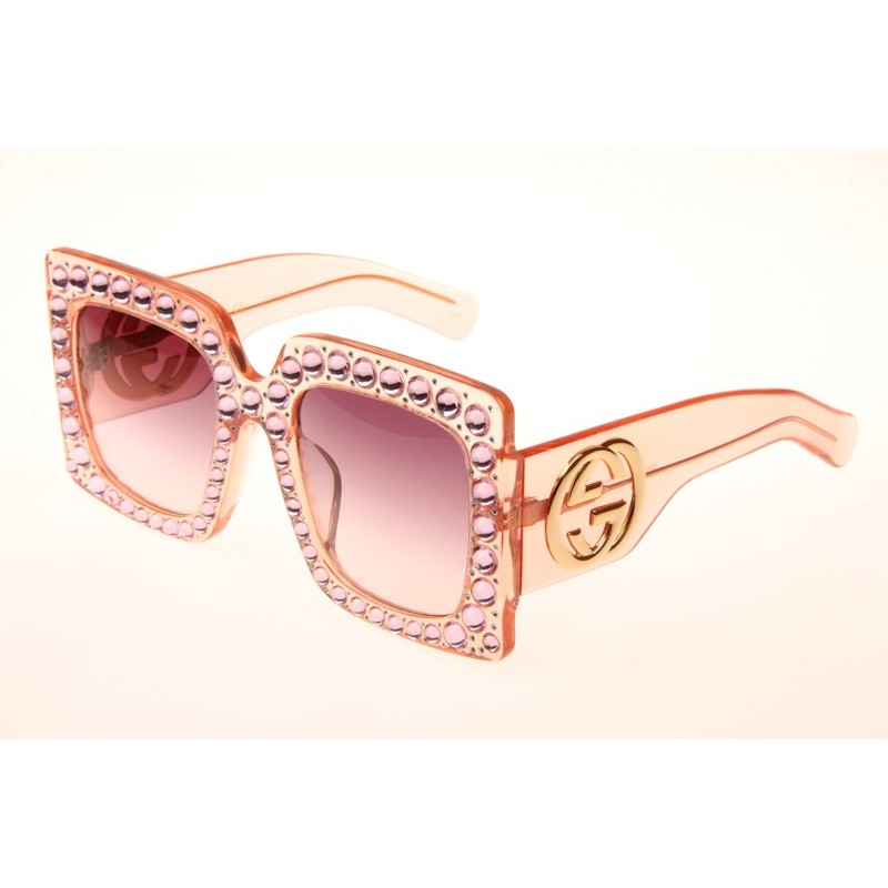 Gucci GG0145S Sunglasses In Pink