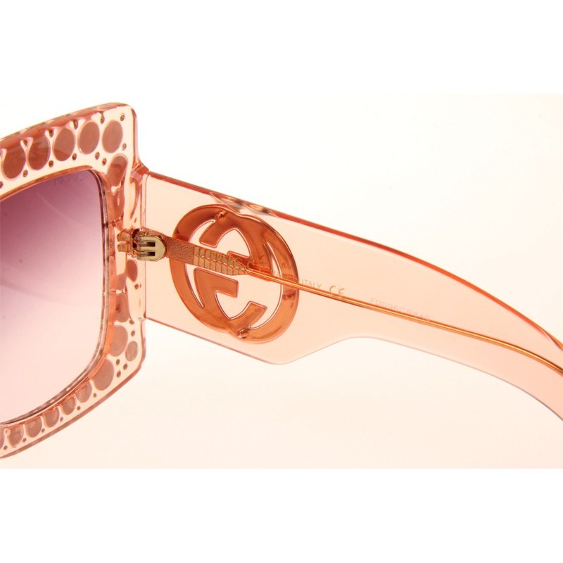 Gucci GG0145S Sunglasses In Pink