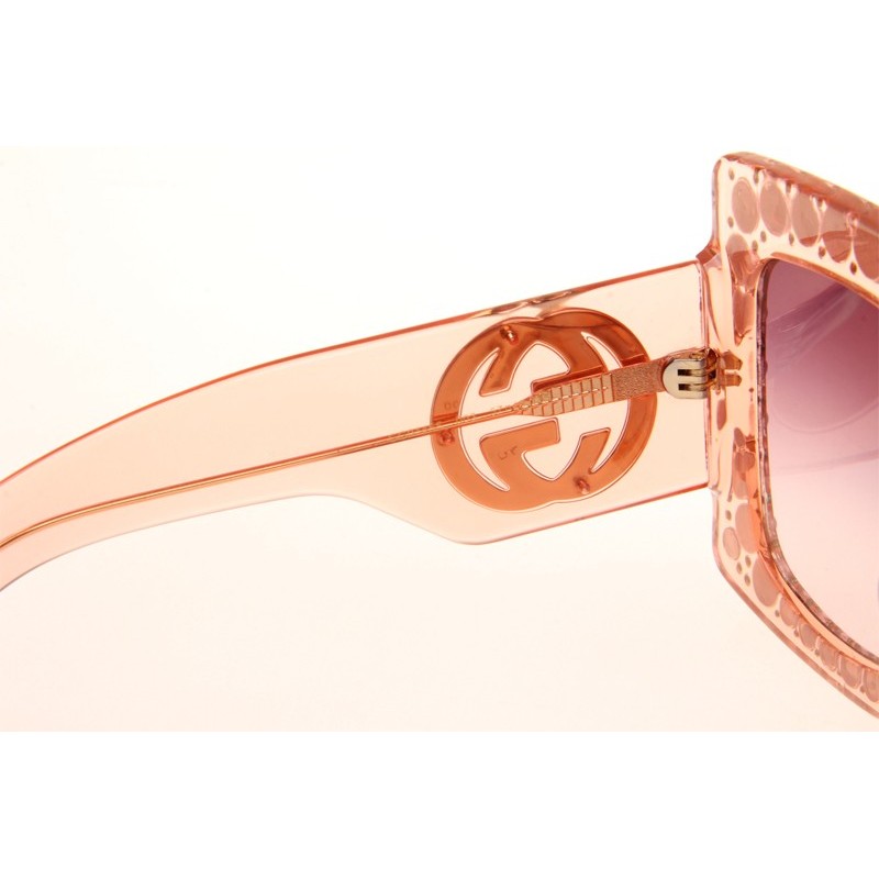 Gucci GG0145S Sunglasses In Pink