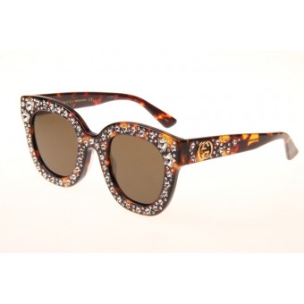 Gucci GG0116S Sunglasses In Tortoise