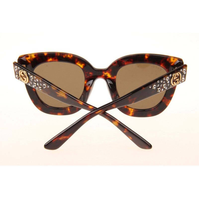 Gucci GG0116S Sunglasses In Tortoise