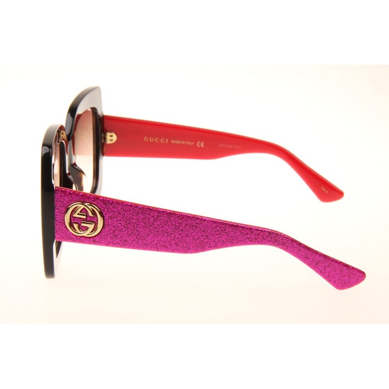 Gucci GG0102S Sunglasses In Tortoise Red
