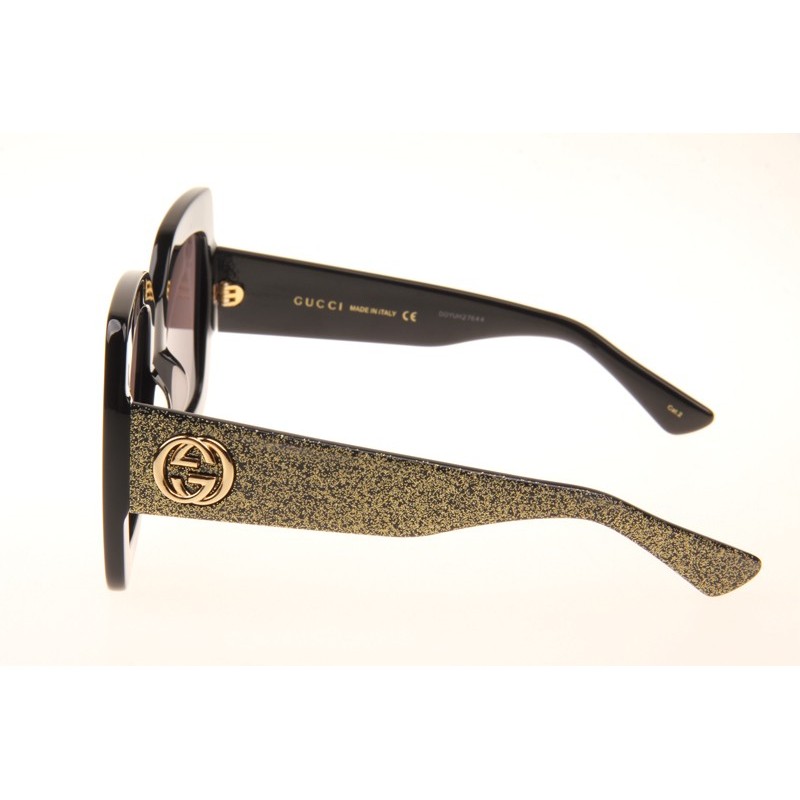 Gucci GG0102S Sunglasses In Black Gold