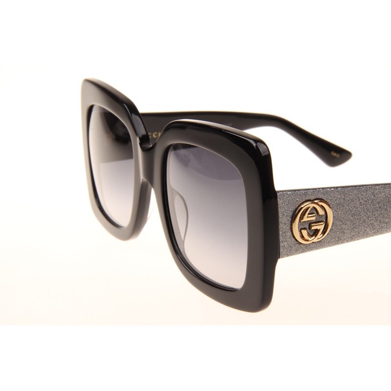 Gucci GG0102S Sunglasses In Black Silver