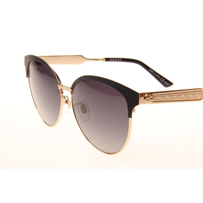 Gucci GG0074SK Sunglasses In Black Gold