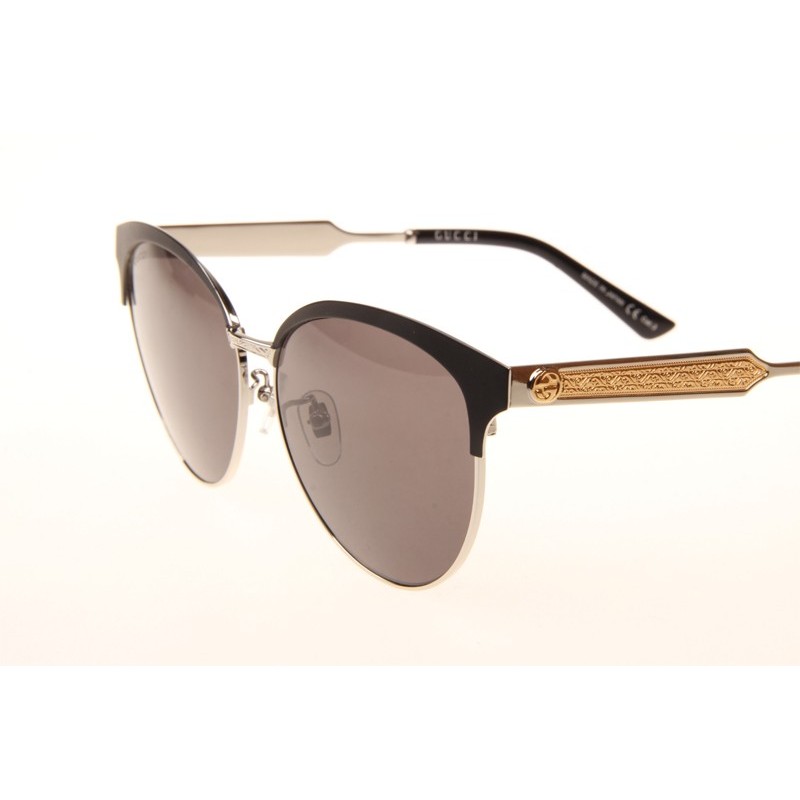 Gucci GG0074SK Sunglasses In Black Silver