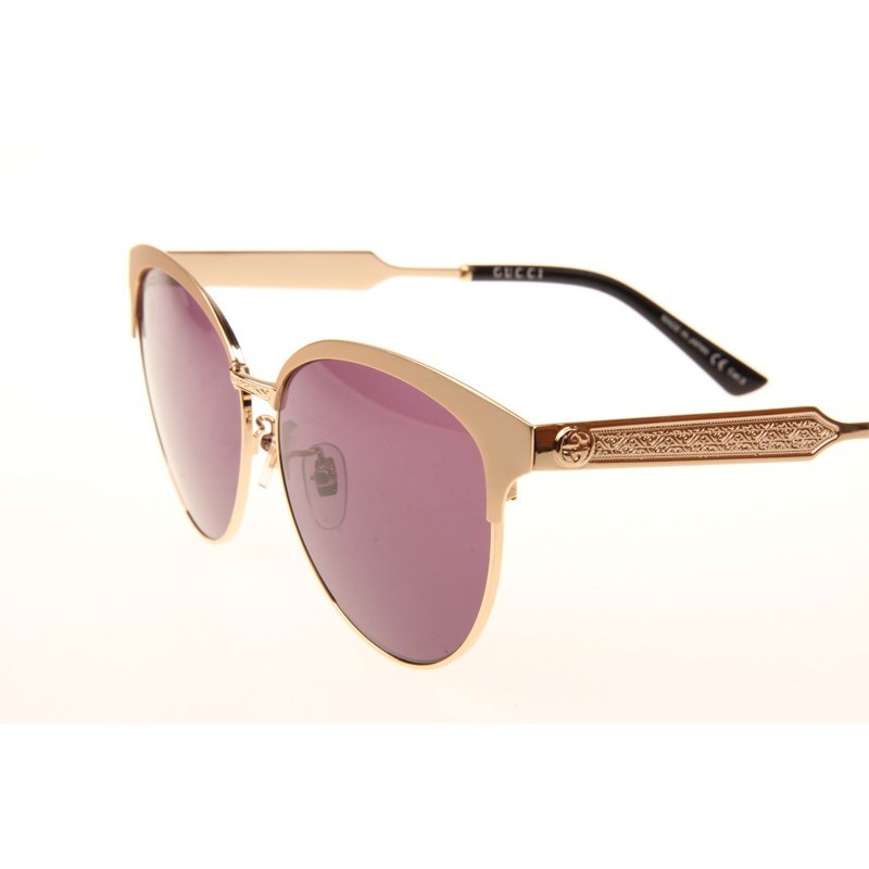Gucci GG0074SK Sunglasses In Gold