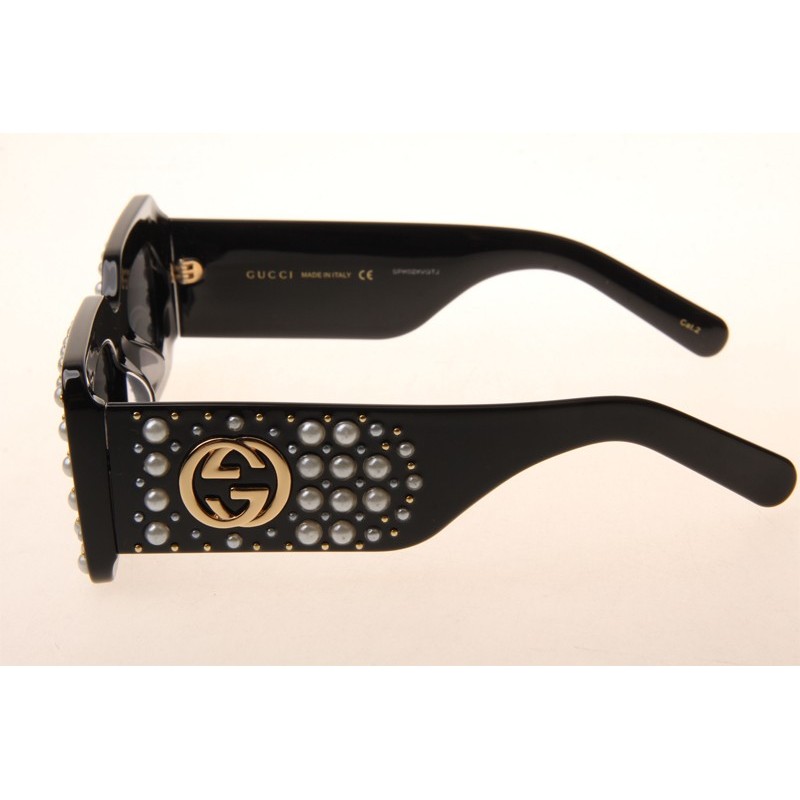 Gucci GG0146S Sunglasses In Black Grey