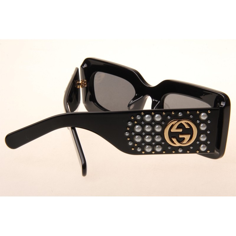 Gucci GG0146S Sunglasses In Black Grey