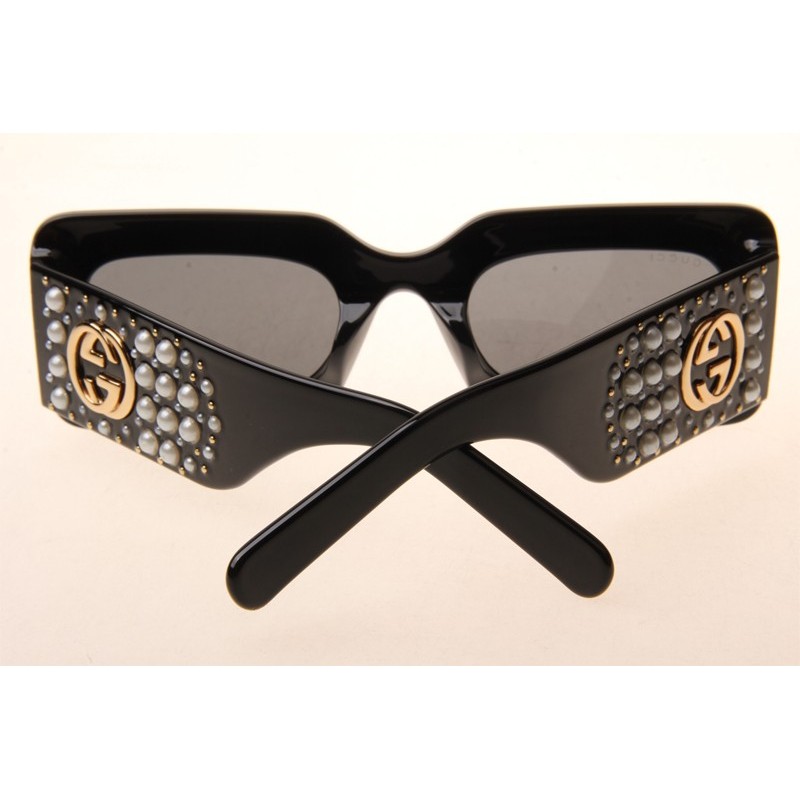 Gucci GG0146S Sunglasses In Black Grey