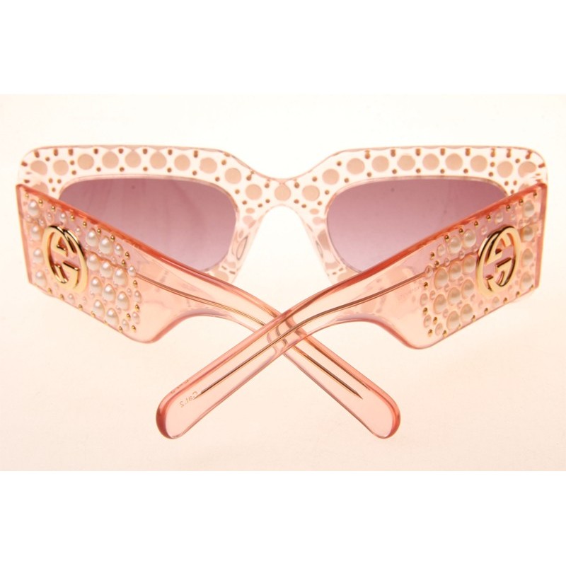 Gucci GG0146S Sunglasses In Pink