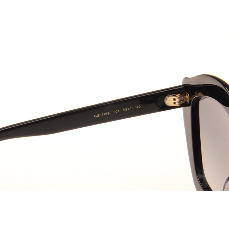 Gucci GG0118S Sunglasses In Black Grey