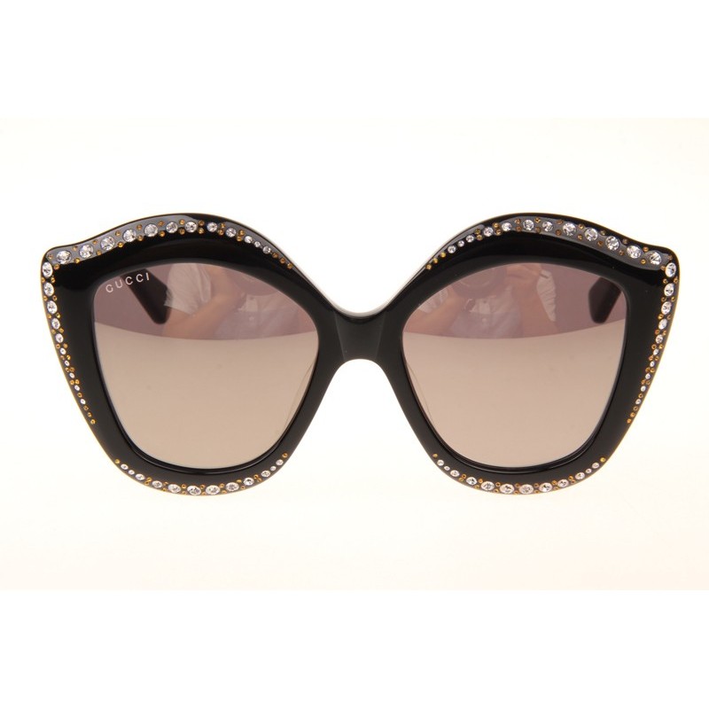 Gucci GG0118S Sunglasses In Black Mirror