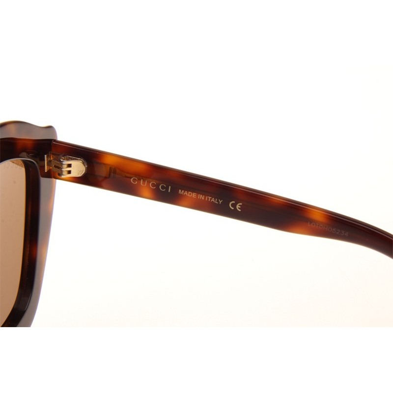 Gucci GG0118S Sunglasses In Tortoise