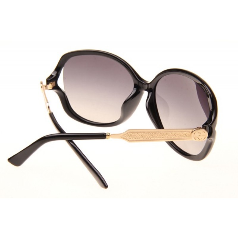 Gucci GG0076SK Sunglasses In Black Gold