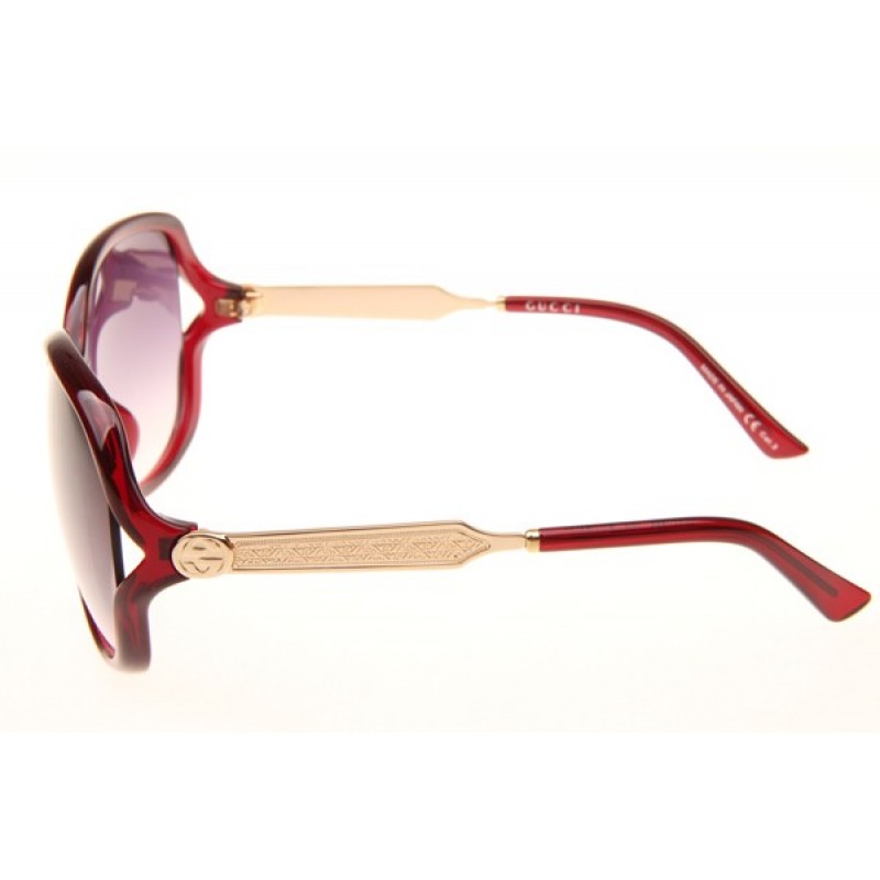 Gucci GG0076SK Sunglasses In Red