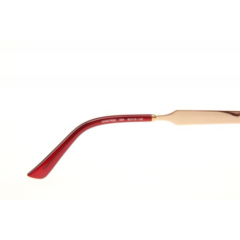 Gucci GG0076SK Sunglasses In Red