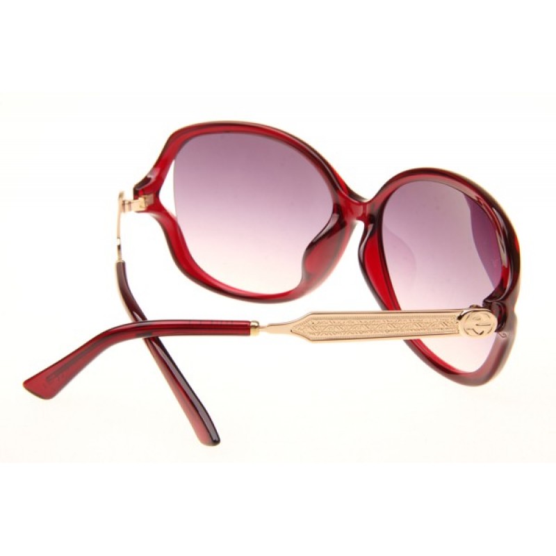 Gucci GG0076SK Sunglasses In Red