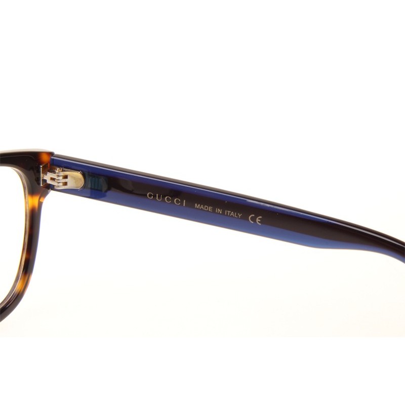 Gucci GG0004OA Eyeglasses In Tortoise Blue