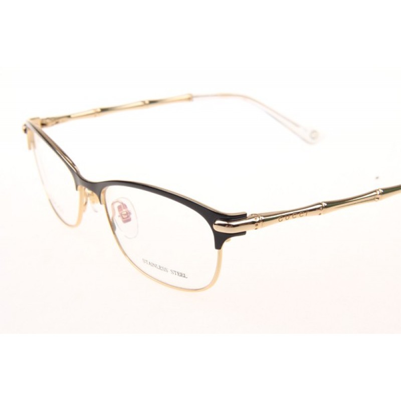 Gucci GG4277 Eyeglasses In Black Gold Transparent