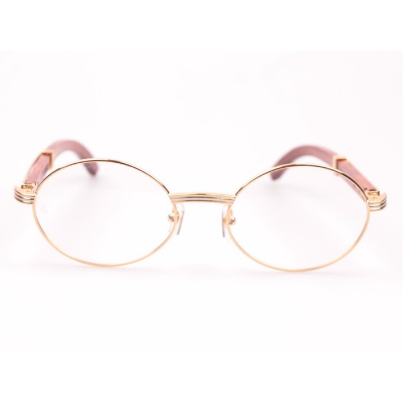 Cartier 7550178 Wood Eyeglasses In Gold