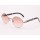 Cartier 7550178 Black Buffalo Sunglasses In Silver Brown