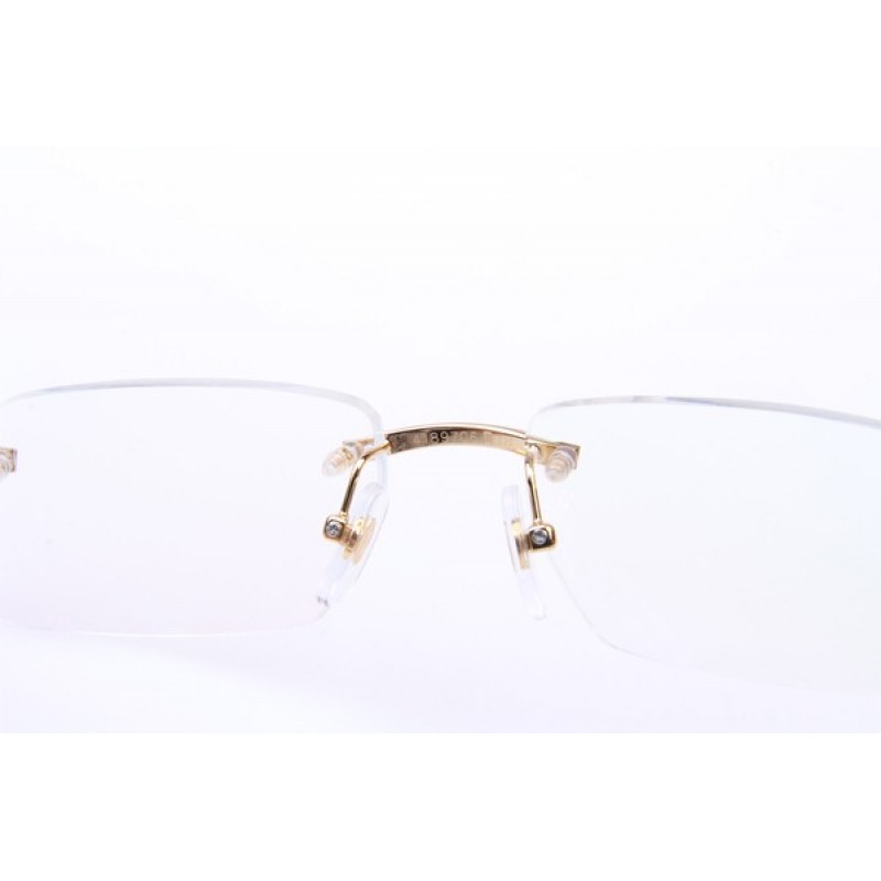 Cartier 4189706 Black Cattle Horn Eyeglasses In Gold