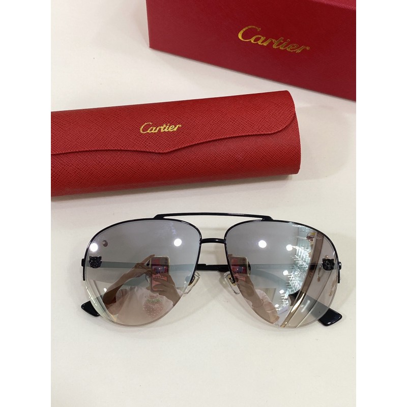 Cartier CT0065S Sunglasses In Black Mercury