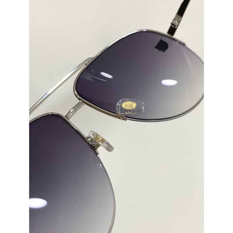 Cartier CT0065S Sunglasses In Gold Gradient Gray