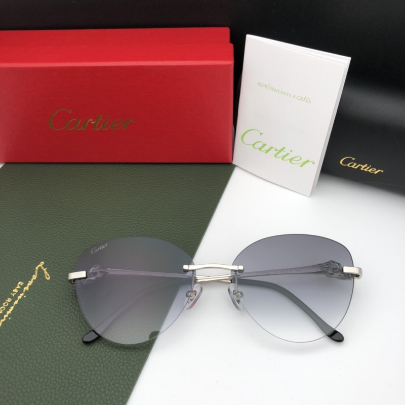 Cartier CT0269S Sunglasses In Gold Gradient Gray