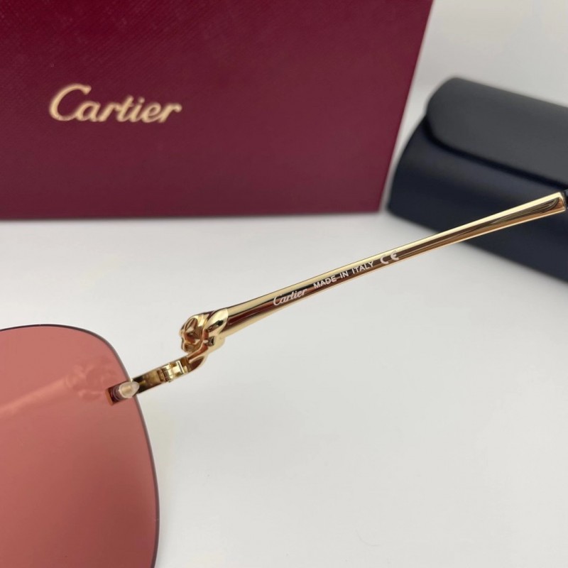 Cartier CT0269S Sunglasses In Gold Pink