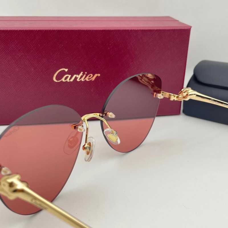 Cartier CT0269S Sunglasses In Gold Pink