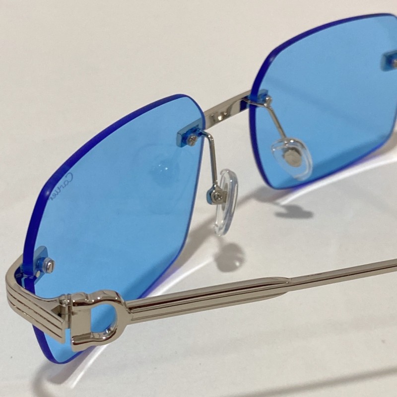Cartier CT0271S Sunglasses In Silver Blue