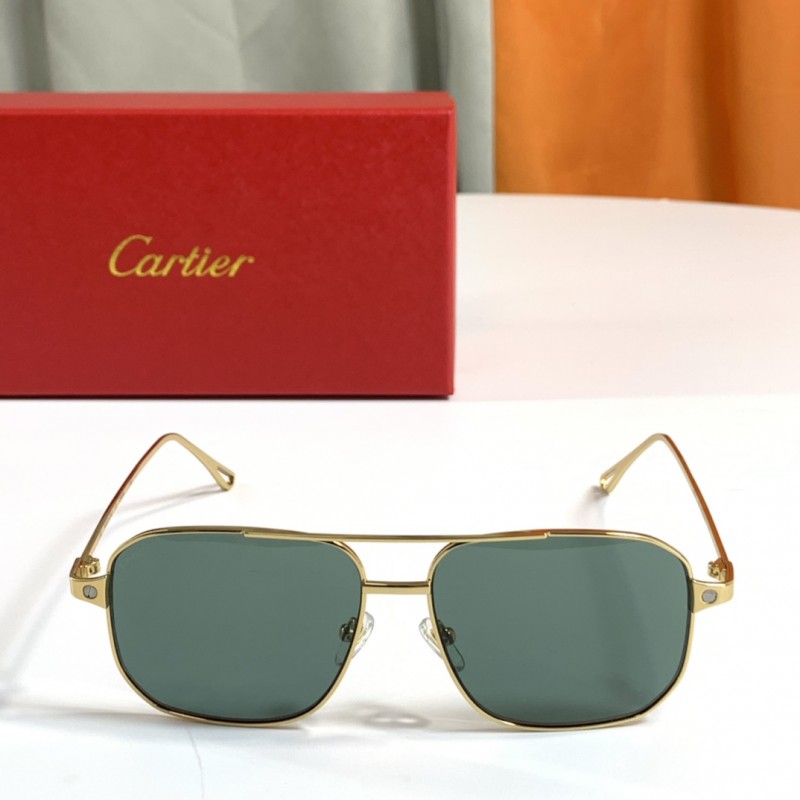 Cartier CT0297S Sunglasses In Metallic Gradient Tan