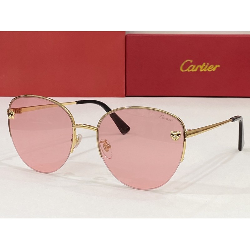 Cartier CT0301S Sunglasses In Gold Pink