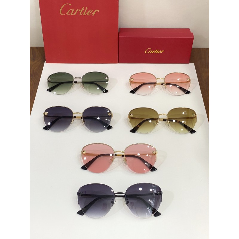 Cartier CT0301S Sunglasses In Gold Pink