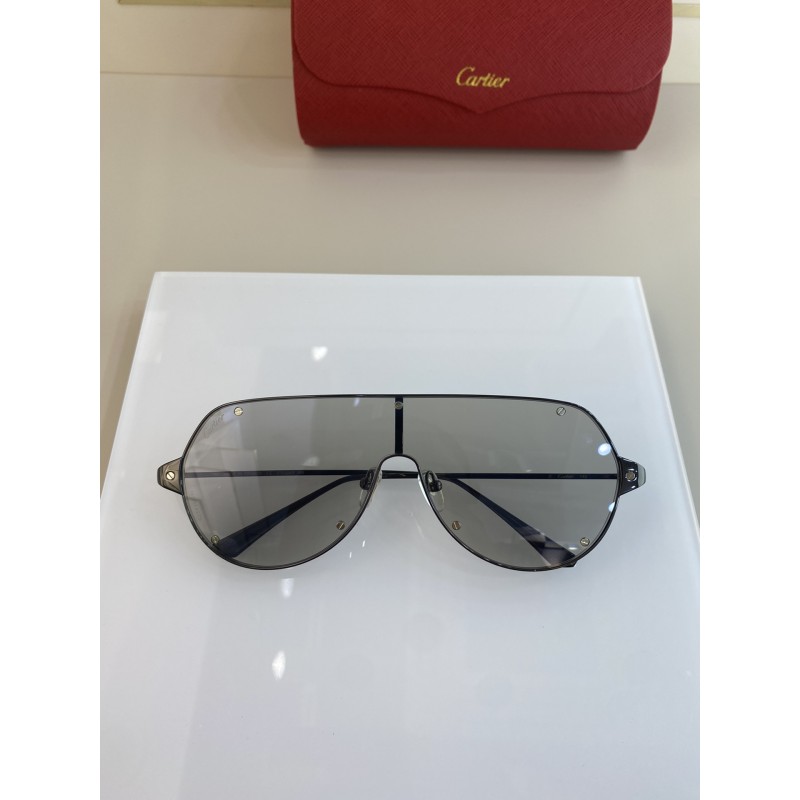 Cartier CT0324S Sunglasses In Black Mercury Silver