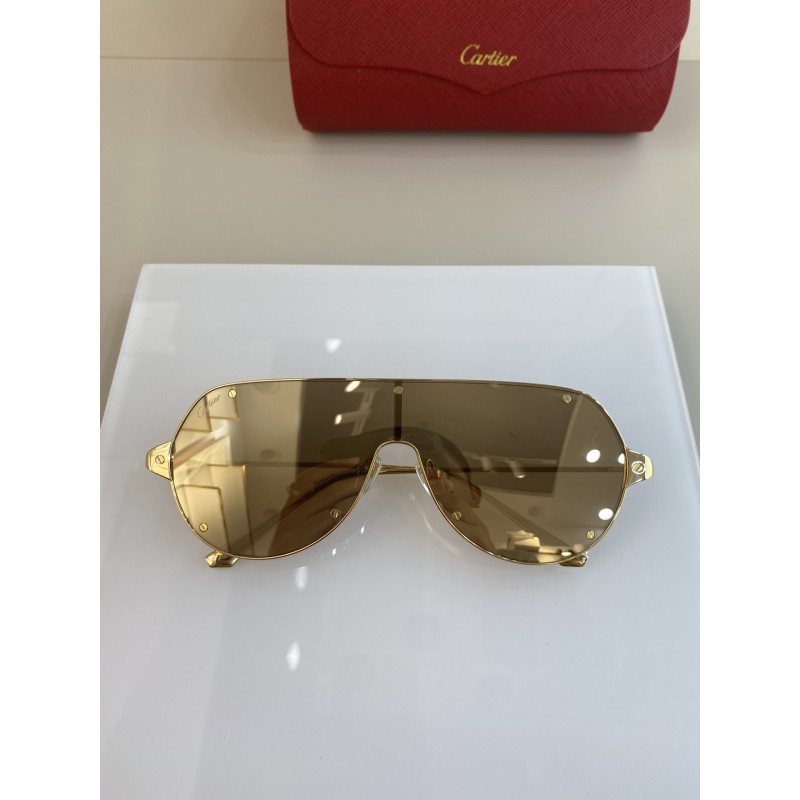 Cartier CT0324S Sunglasses In Gold